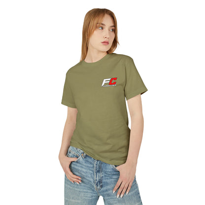 Racing Crest Tee — Minimal Retro Motor Logo Cotton Shirt
