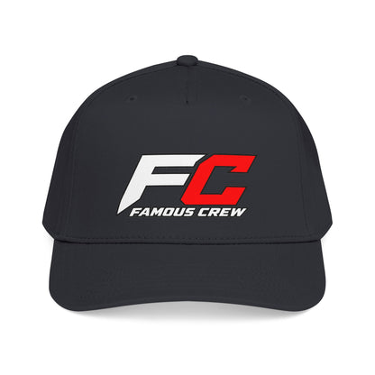 RED Famous Crew FC Logo Baseball Cap | Embroidered Hip Hop Streetwear