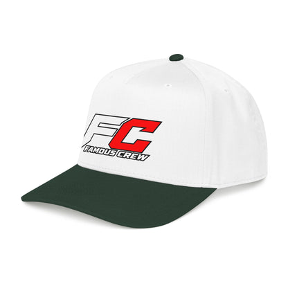 RED Famous Crew FC Logo Baseball Cap | Embroidered Hip Hop Streetwear