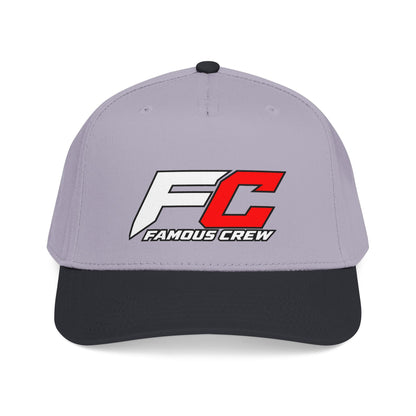 RED Famous Crew FC Logo Baseball Cap | Embroidered Hip Hop Streetwear