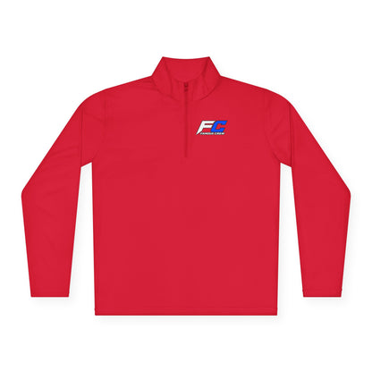 EC Performance Logo Quarter-Zip Pullover | Racing Emblem, White