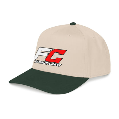 RED Famous Crew FC Logo Baseball Cap | Embroidered Hip Hop Streetwear