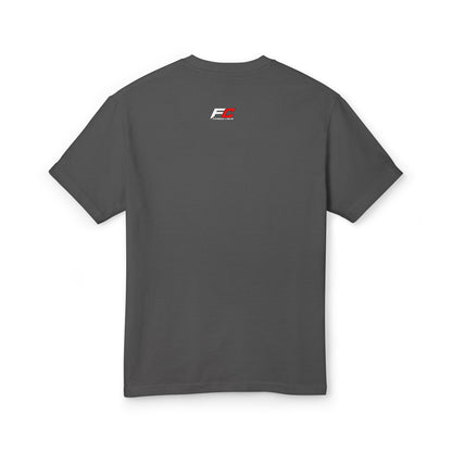 Racing Crest Tee — Minimal Retro Motor Logo Cotton Shirt