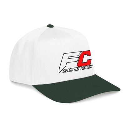RED Famous Crew FC Logo Baseball Cap | Embroidered Hip Hop Streetwear