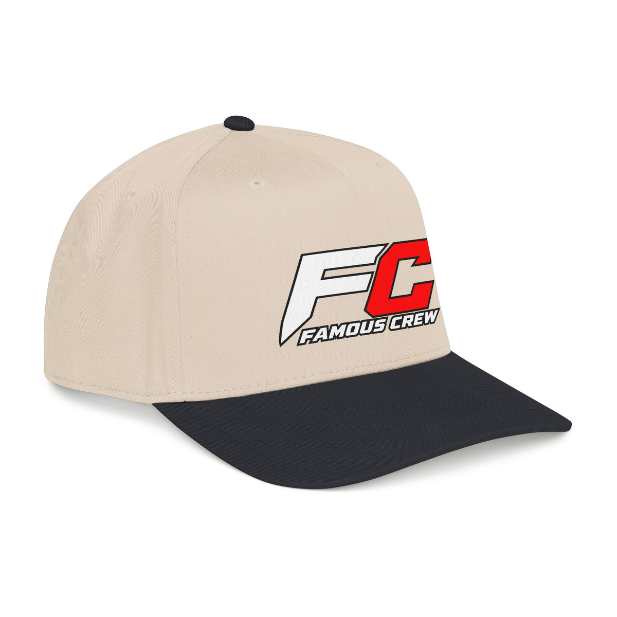RED Famous Crew FC Logo Baseball Cap | Embroidered Hip Hop Streetwear