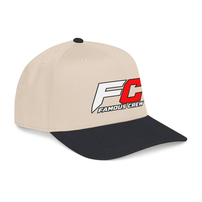RED Famous Crew FC Logo Baseball Cap | Embroidered Hip Hop Streetwear